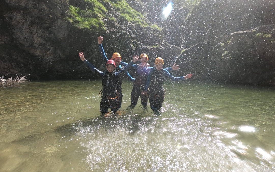 Canyoning Allgäu mit Kindern