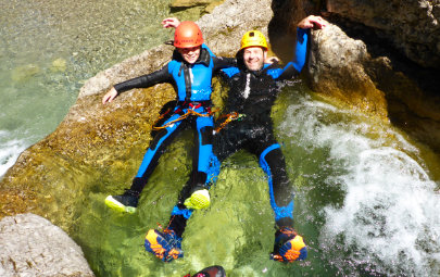 Canyoning Allgäu Einsteiger Familien Anfänger Tour