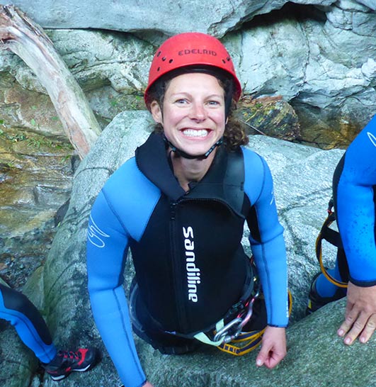 Breites Grinsen beim Canyoning mit MAP-Erlebnis im Alllgäu