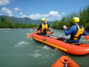 Canadier Rafting auf der Iller im Allgäu mit MAP-Erlebnis